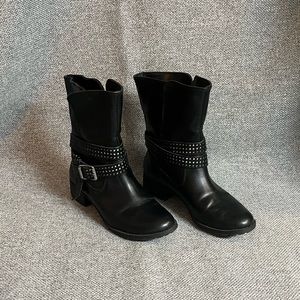 Black combat booties!!! Great for stomping around town!